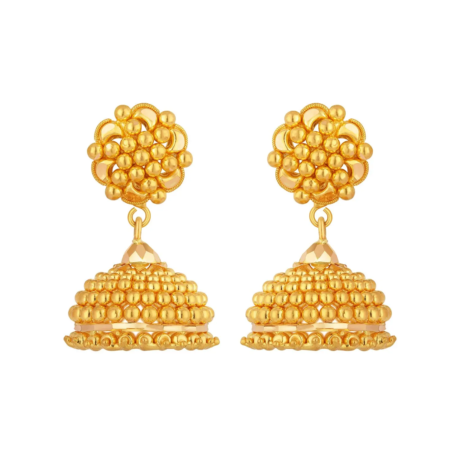 Latest Gold Kan Ka Jhumka Designs with Price | BISGold.com